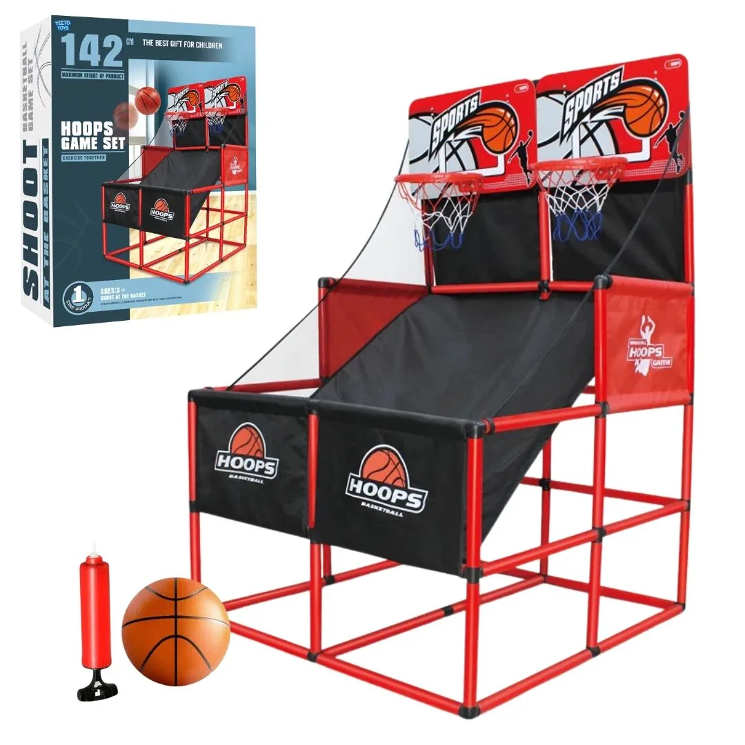 Dual Indoor Basketball Hoop Playset - Sports Game - Toys for Boys