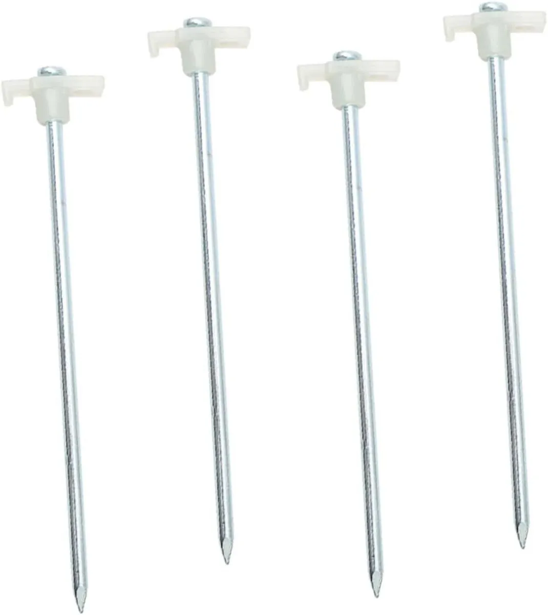 4pcs Dark Ground Tent Pegs Heavy-Duty Steel Stakes for Camping Hiking