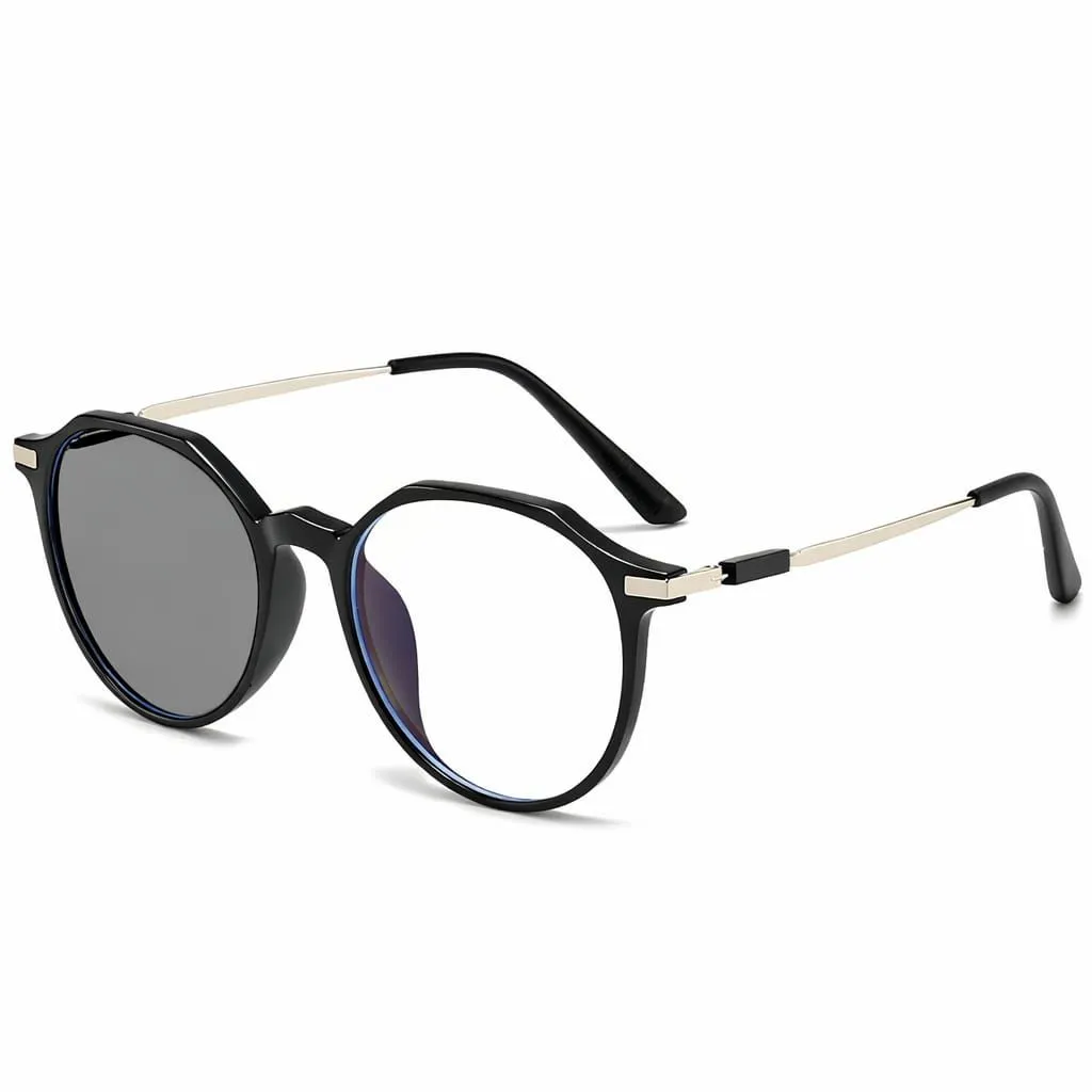Color Changing Anti Blue Light Glasses - Black