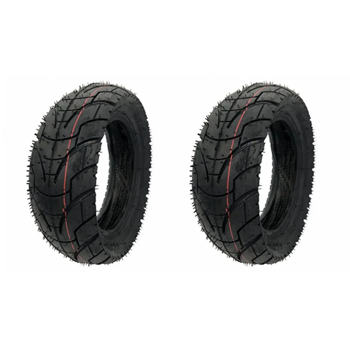 2 Pcs 80/65-6 Tyre 10x3.0-6 Tyre for E-Scooter Compatible with Universal