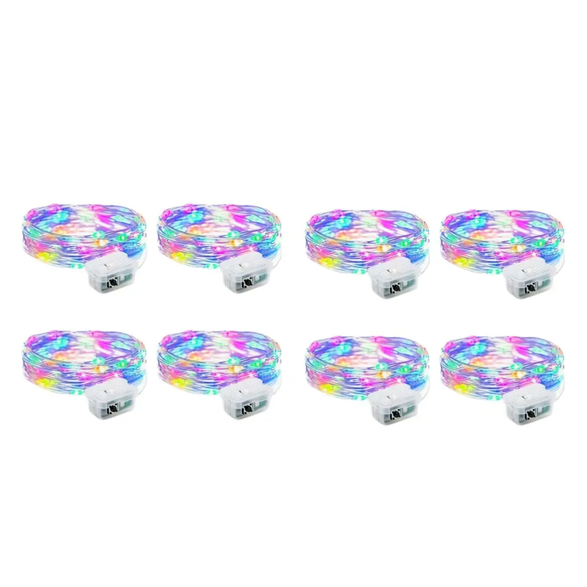 8 Pack 7FT LED Fairy Lights with 3 Modes, 20 LED Party Lights