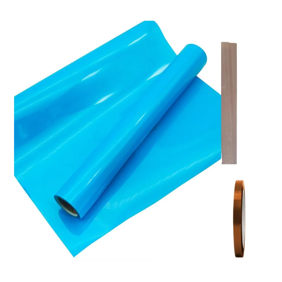 PU T-Shirt Transfer Vinyl - Plain Sky Blue 61cm x 2m