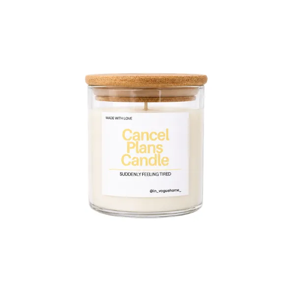 Cancle Plans Candle - Powdery Vanilla
