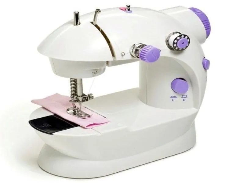 Mini Portable Electric Sewing Machine - White. BT