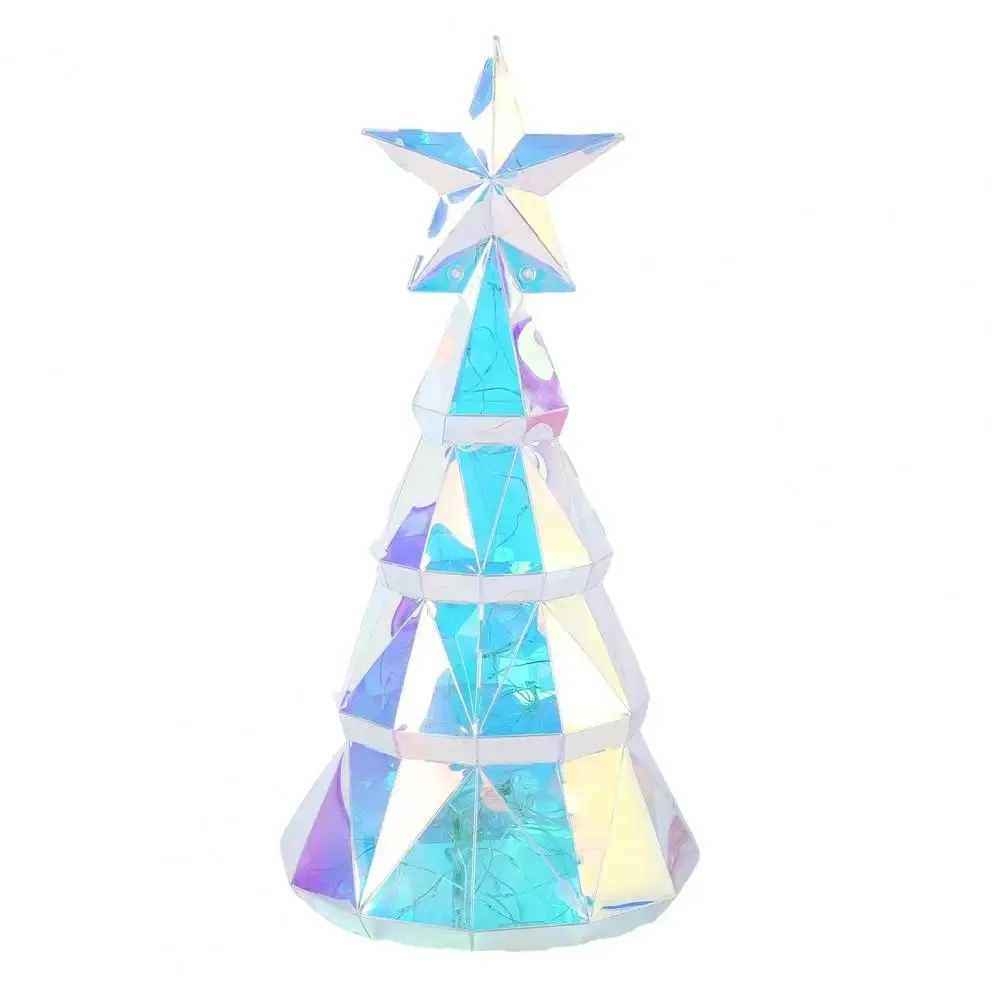 Christmas Light Ornament USB Powered Colorful Xmas Tree Figurine
