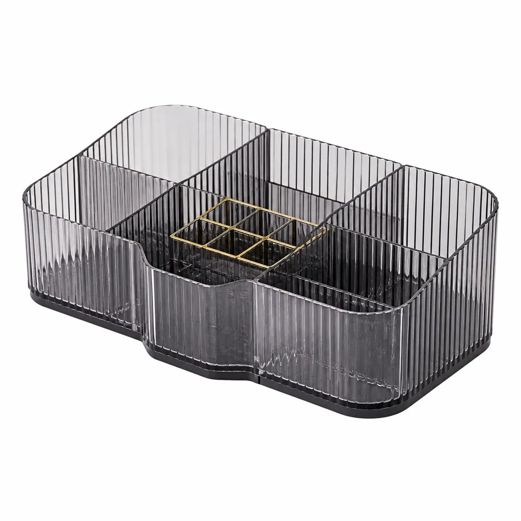 Cosmetics Storage Box for Makeup Organization Grid Design Neat and Orderly