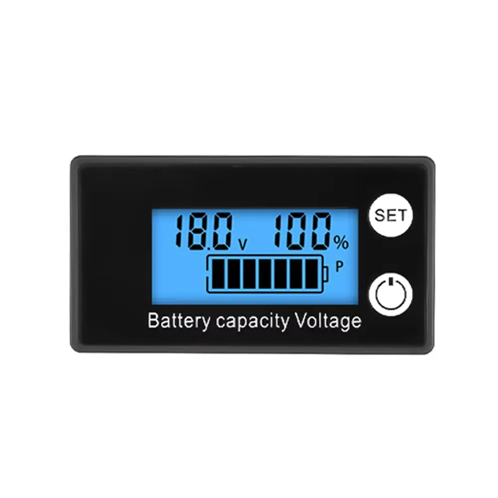 Battery Capacity Indicator Lead Acid Lithium LiFePO4 Car Motorcycle 6133A - Blue Screen