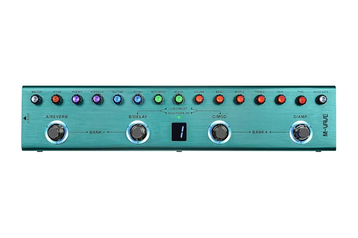 M-VAVE Tank Guitar / Bass Multi-Effects Pedal - Tank - G (Guitar)