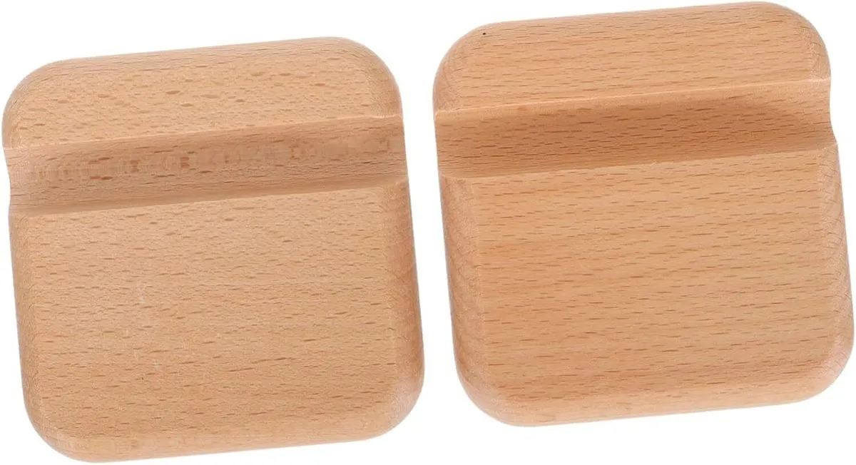 Stylish Wood Phone Stand For Tablets And Smartphones Home Office Use