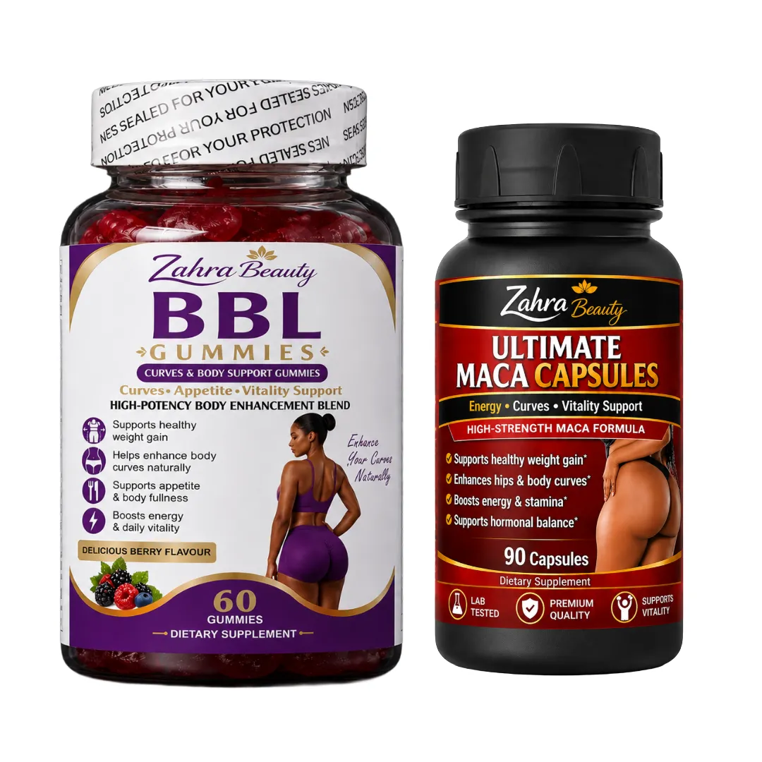 BBL Gummies & Ultimate Maca Capsules - Hip & Butt Support