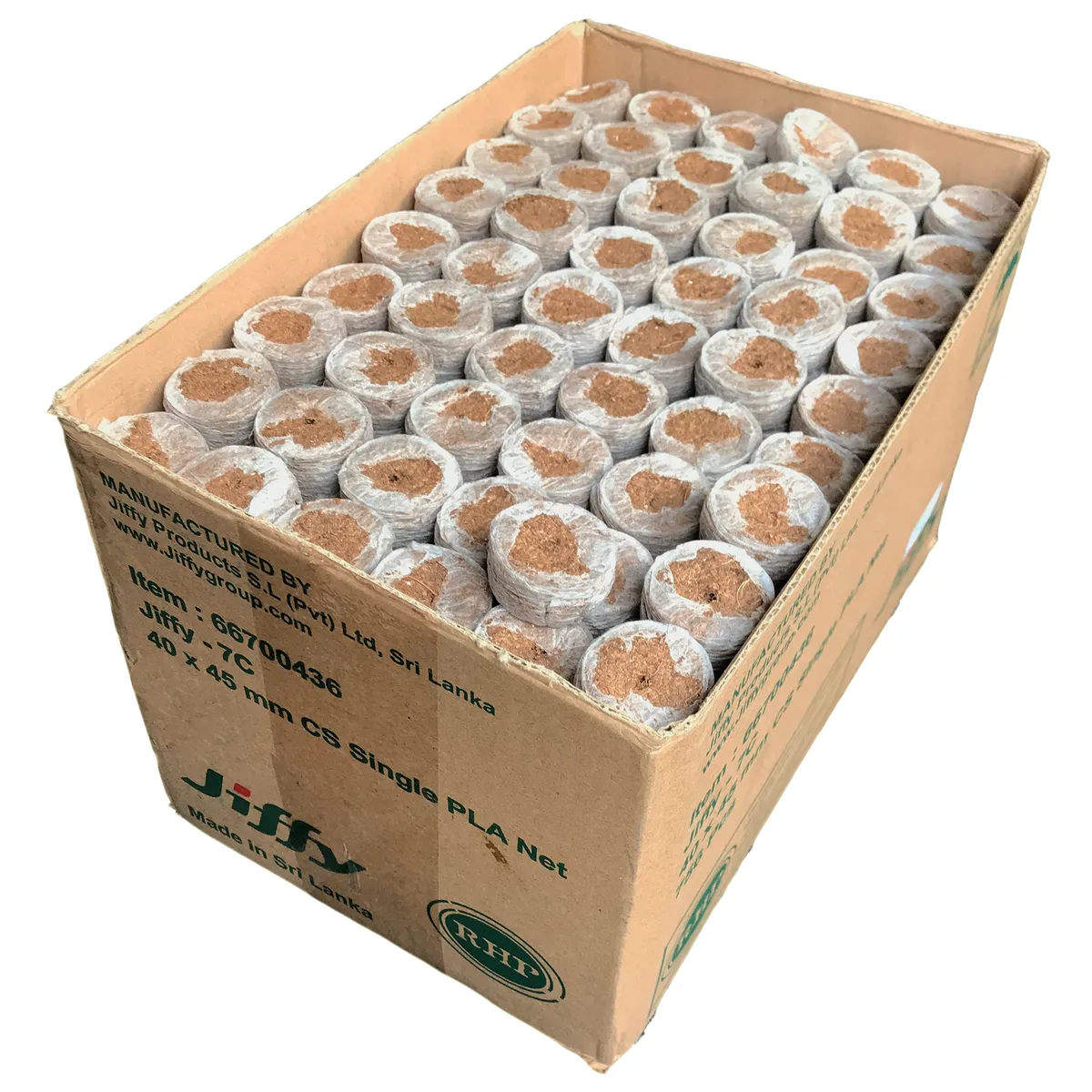 Jiffy Seed Starter Pellets 100 Pack 45mm Coco Peat Grow Plugs