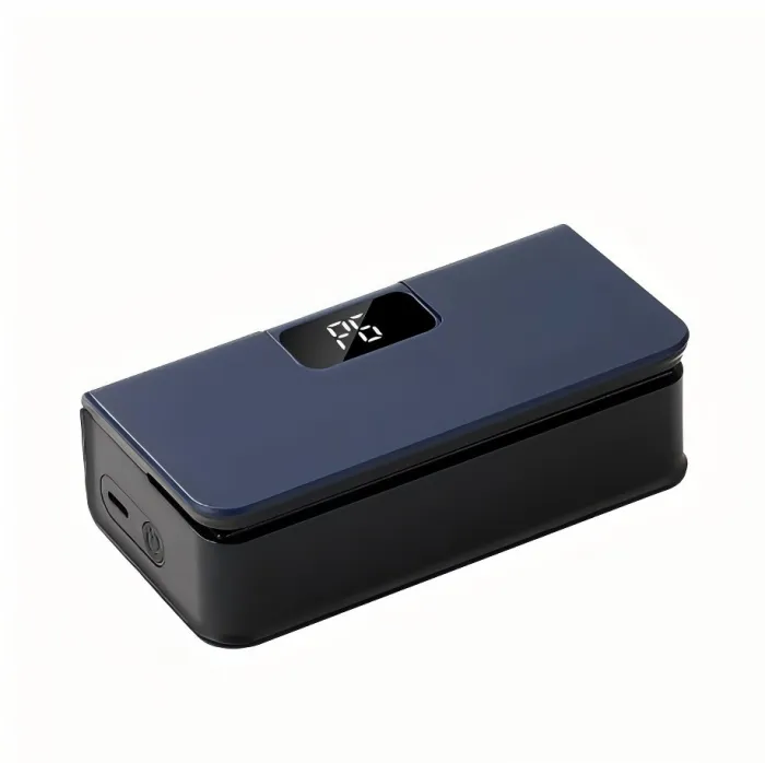 Mini USB Rechargeable Food Bag Vacuum Sealing Machine for Home Use - Blue