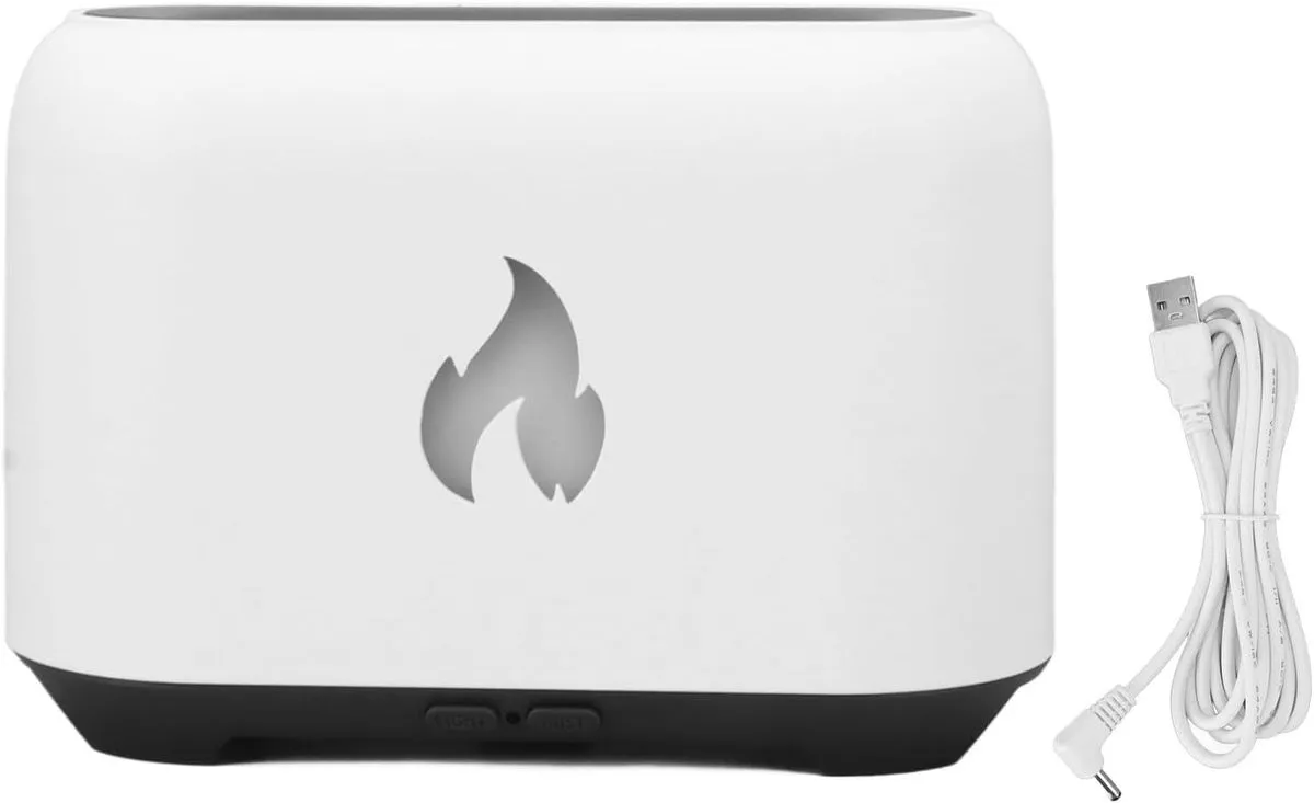 USB Flame Diffuser: Ultra-Quiet Hollow Aromatherapy Humidifier with 5V