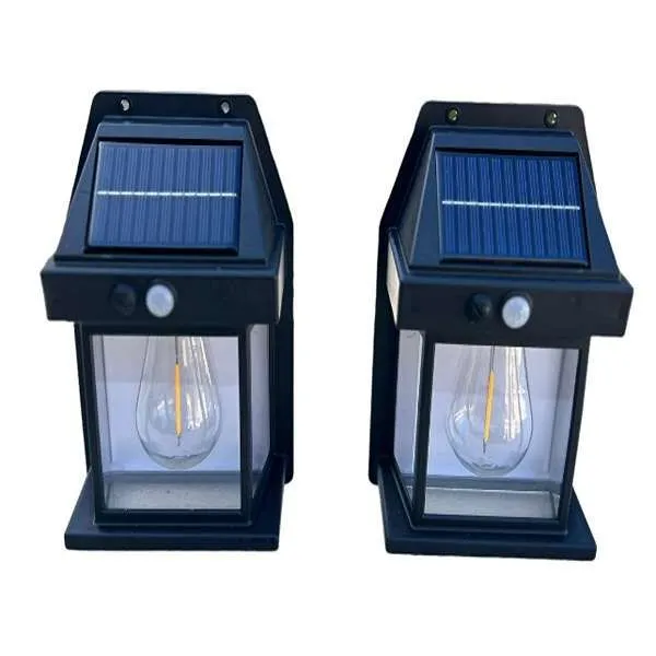 Gadget Boost Outdoor Solar Infrared Sensor Wall Light - Pack of 2