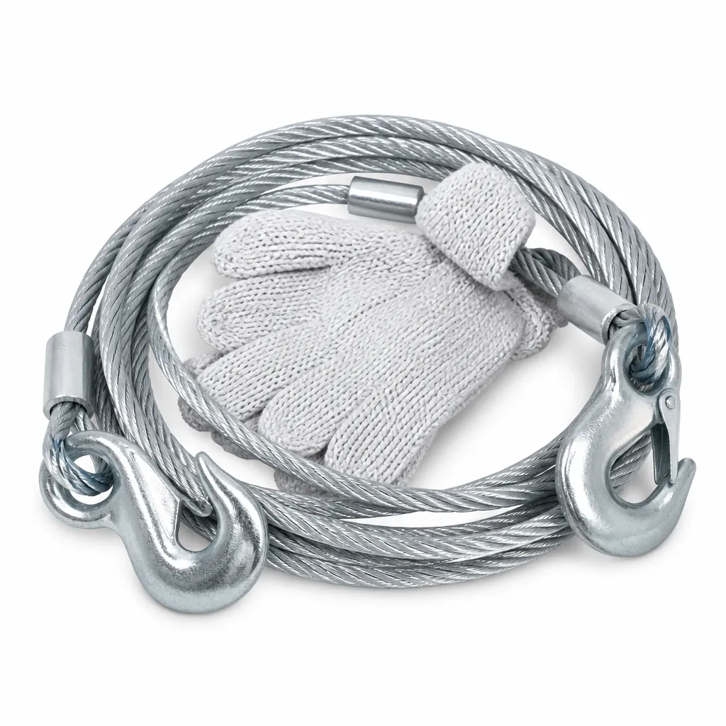 Tow Rope 8M X 4M for Vehicle Recovery Tow Rope 3000KG Capacity