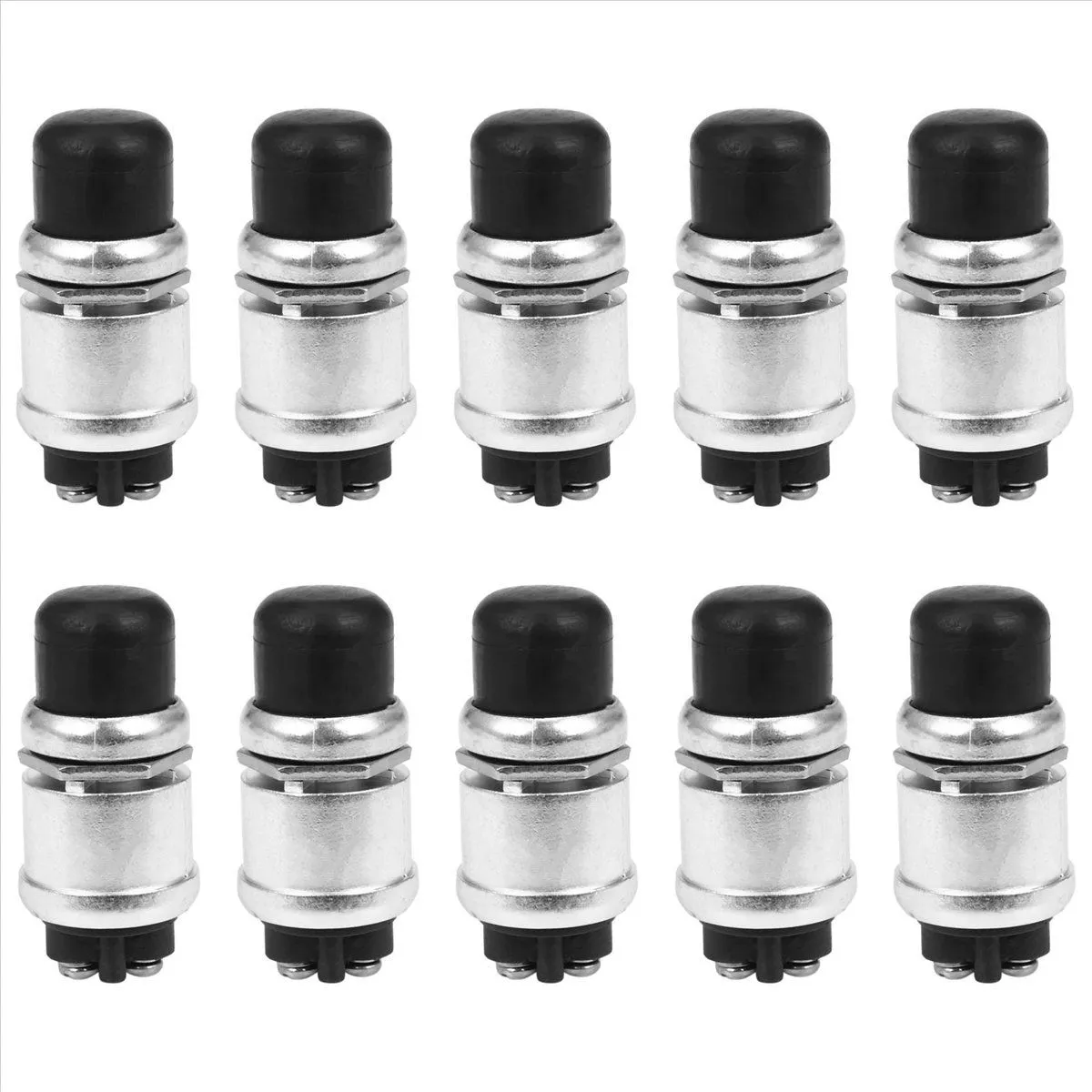 Waterproof Car Boat Horn Engine Start Momentary Switch Push Button