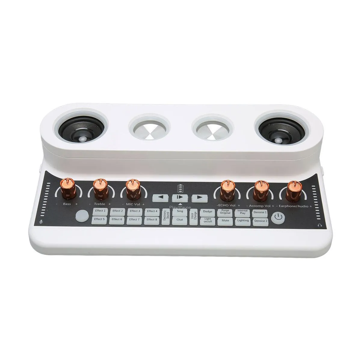Podcast Kit, Soundboard, Mic, White