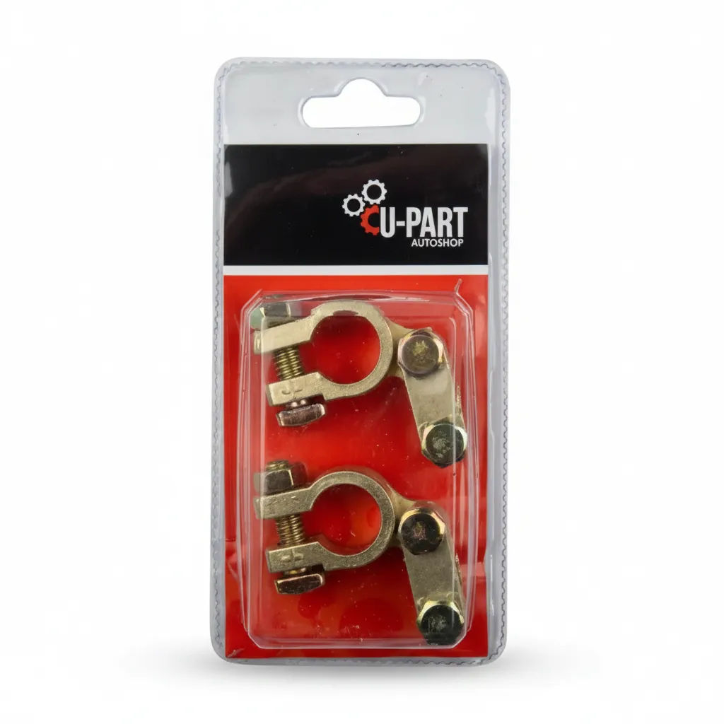 U-Part Battery Terminal Connectors - Positive, 2 Piece Set