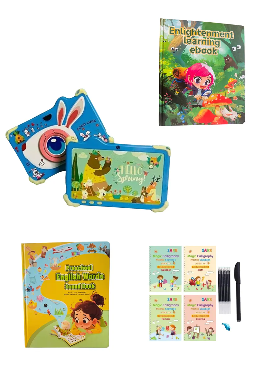 Kids Tablet ( ON and OFF Screen ) Combo - Blue