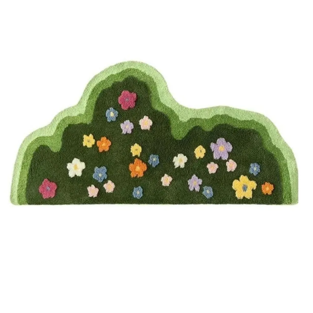 Decor Green Moss Living Room Carpet Rug 120cm
