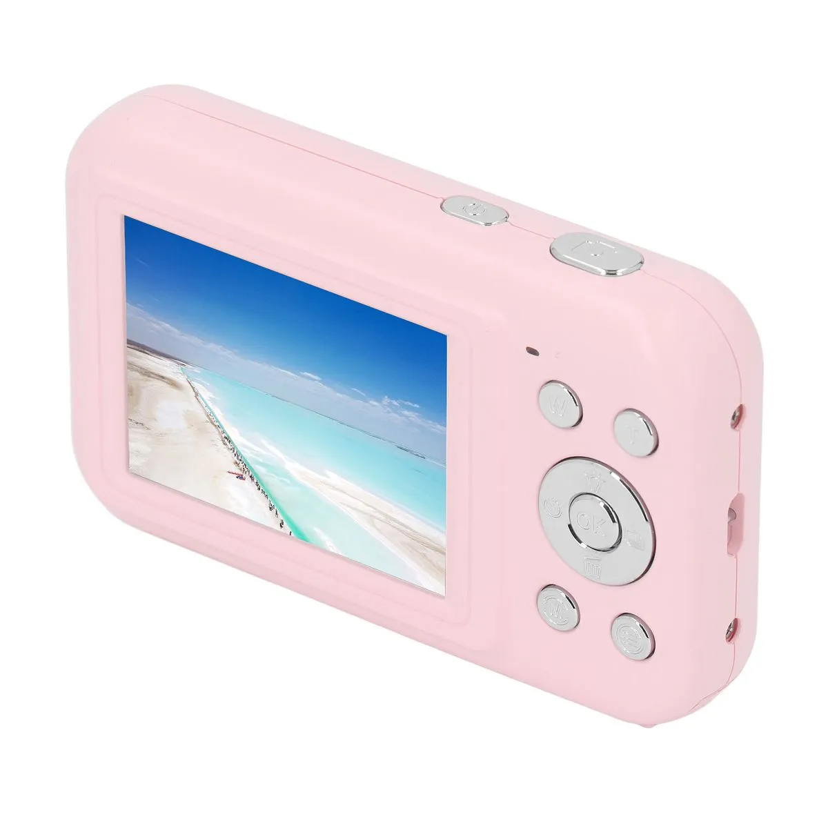 44MP 2.5K Digital Camera, 2.4" IPS, 16X Zoom, For Teens Students, Pink