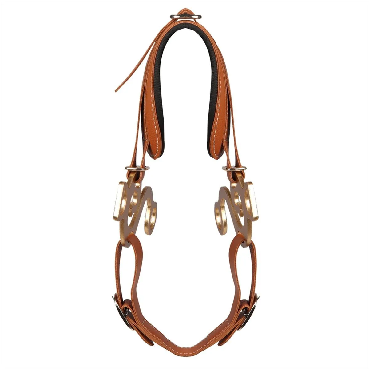 Horse Bit Brown Bridle Leather Padded English Western Adjustable