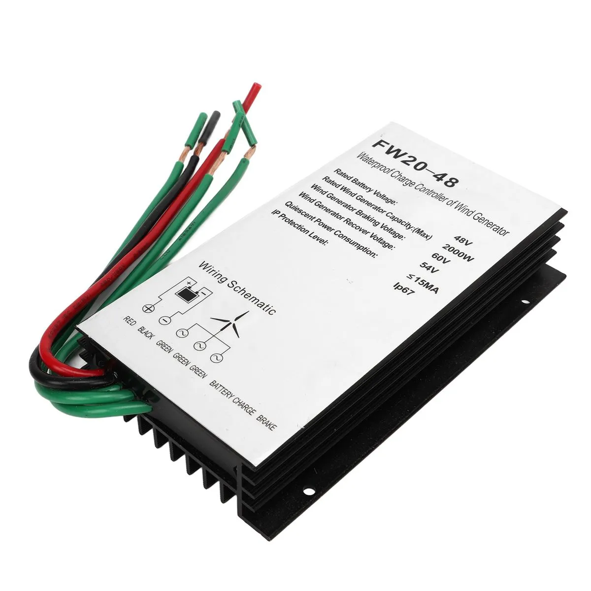 48V 2000W PWM Wind Controller Compatible with Auto Identification
