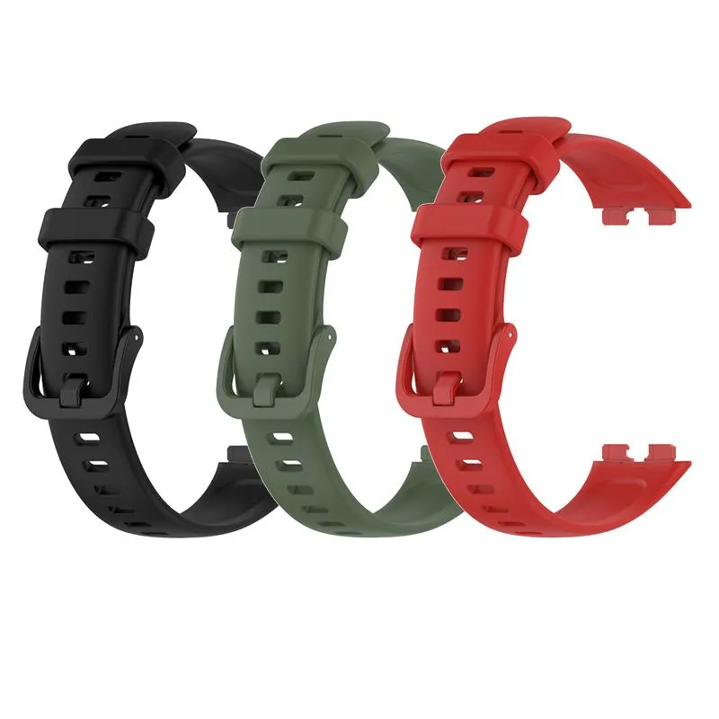 3Pcs Silicone Replacement Strap Compatible with Huawei Band 8