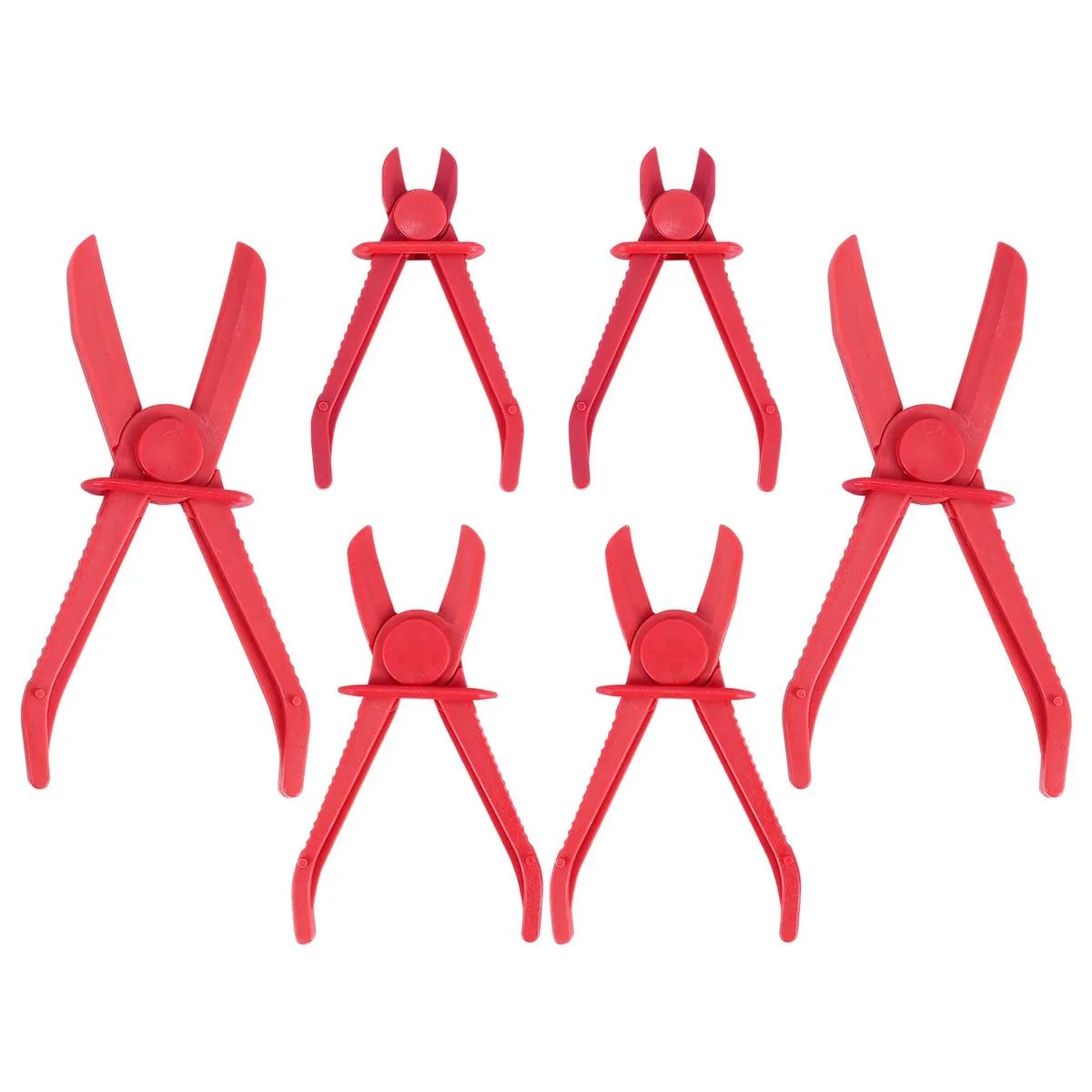 6 Pack Hose Clamp Pliers,Line Clamps Pinch Pliers for Brake Hoses, Fuel Hos
