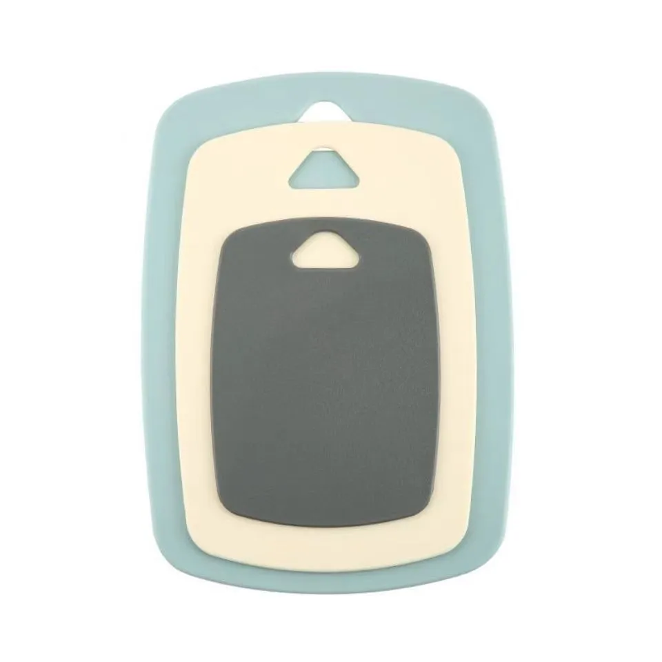 3 Piece Non-Slip Chopping Boards Set Multipurpose Cutting Board for Kitchen - Blue
