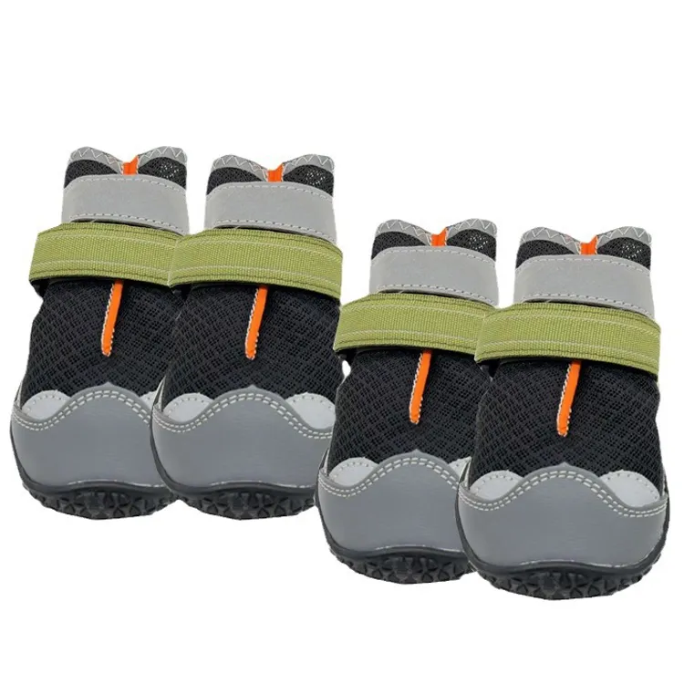 Breathable & Adjustable Dog Booties/Paw Protector 4-Piece Non-Slip