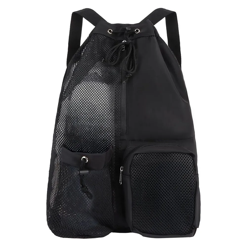 Sports & Beach Mesh Backpack - Black