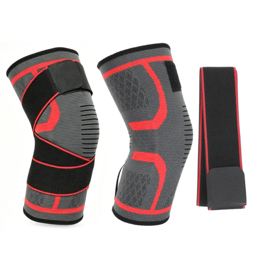3D Compression Knee Sleeve - Supportive Fitness Bandage For Sports-2 Pieces