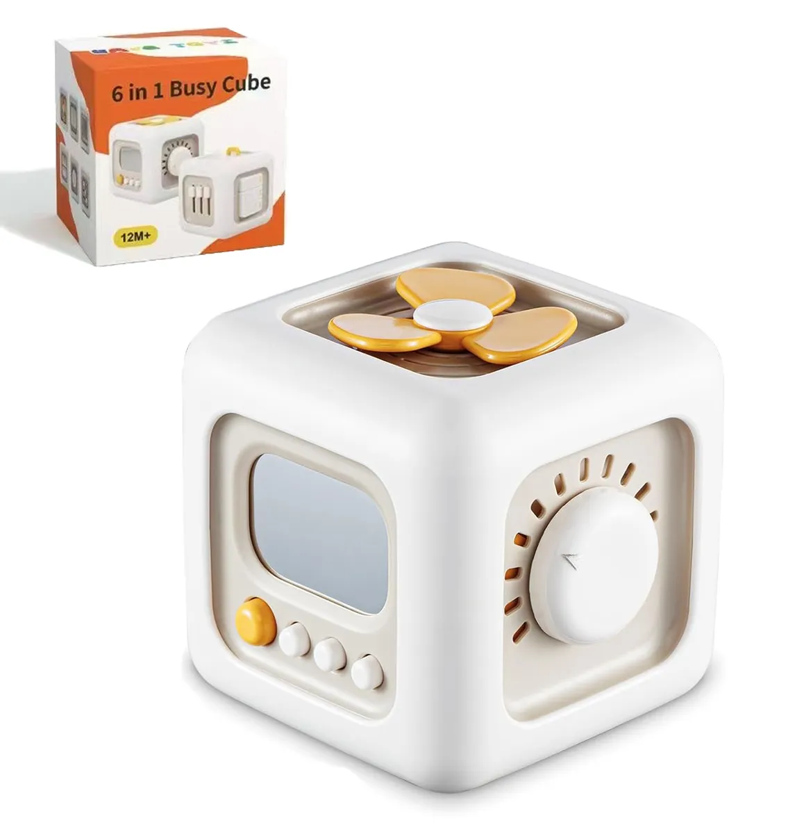 6 IN 1 Busy Cube Toys for Toddler Sensory Interactive Birthday Gift