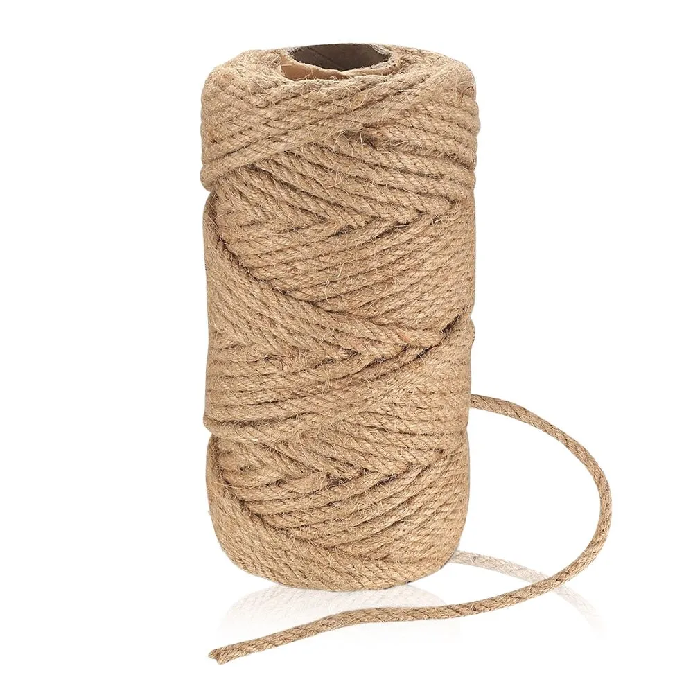 164FT/50M Cat Scratching Sisal Rope,5mm Thick Natural Jute Rope,DIY Project