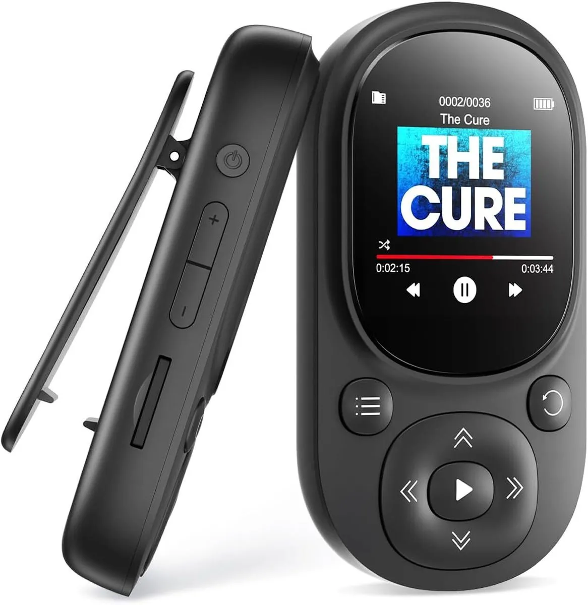 Clip-On MP3 Player Bluetooth 5.3 32GB Portable Music Player