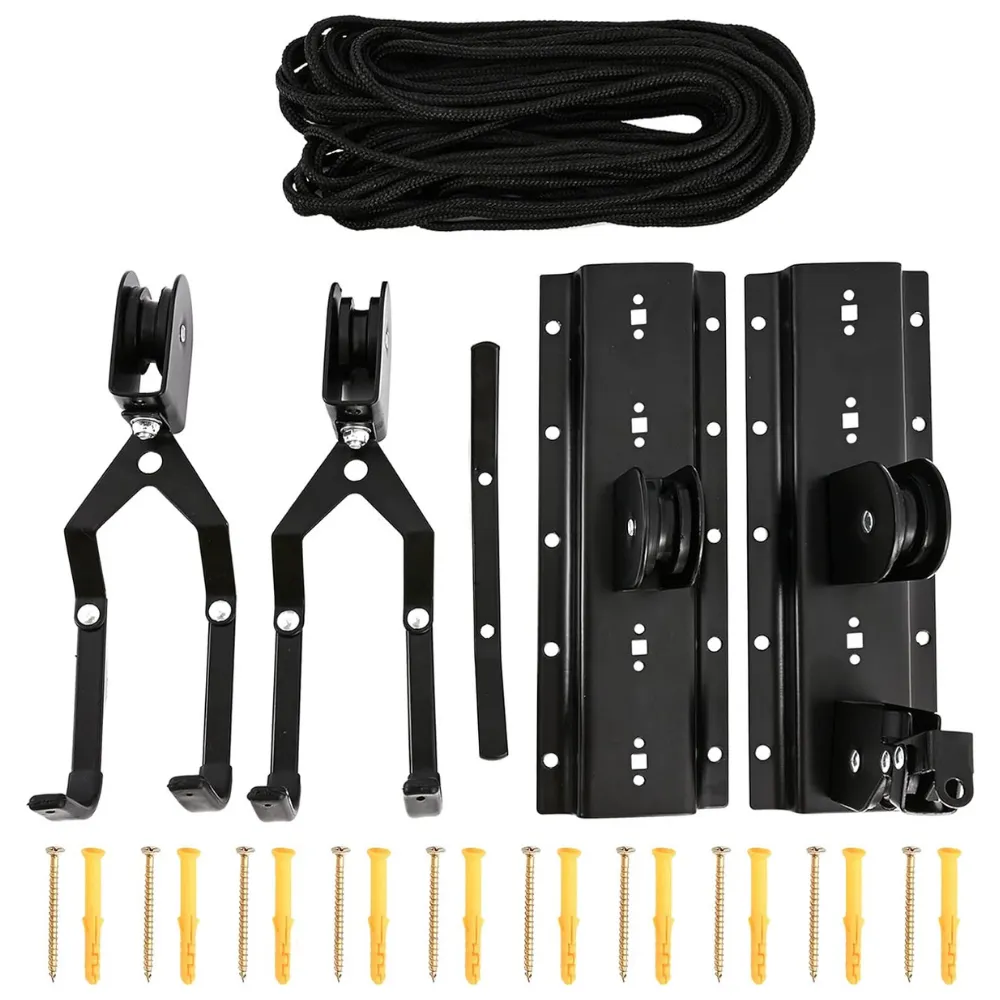 Heavy-Duty Garage Bike Ceiling Mount Lift Hoist Storage Rack