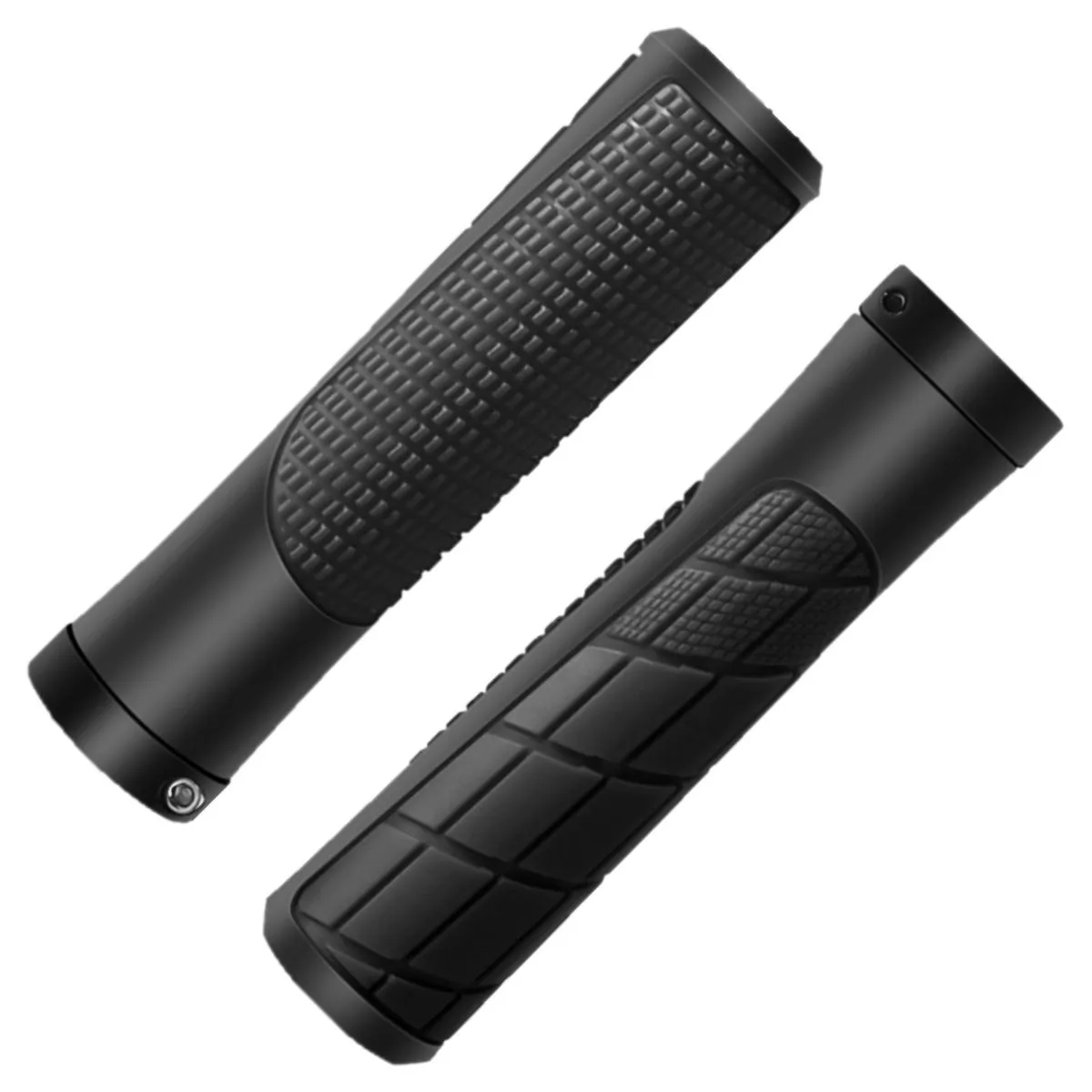 Fluir Enduro Wide MTB Cycling Lock Grips - Coal Black