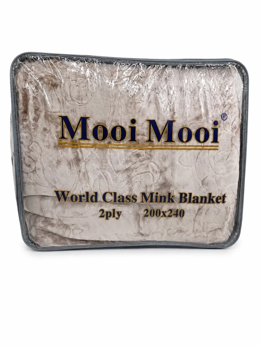 2 Ply Mink Blanket - Chocolate Brown
