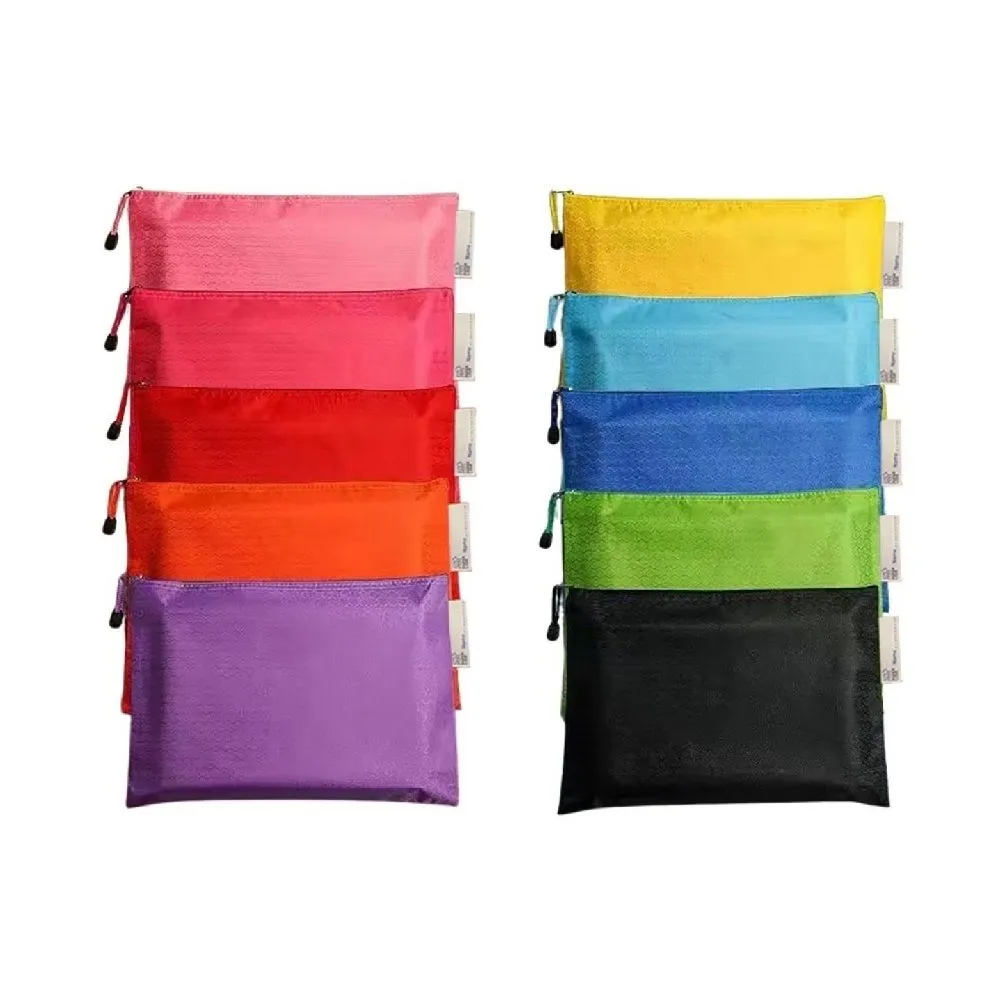 Paper Lion 10pcs A5 Size Waterproof Pencil Cases/Notebook Bags Mix Color
