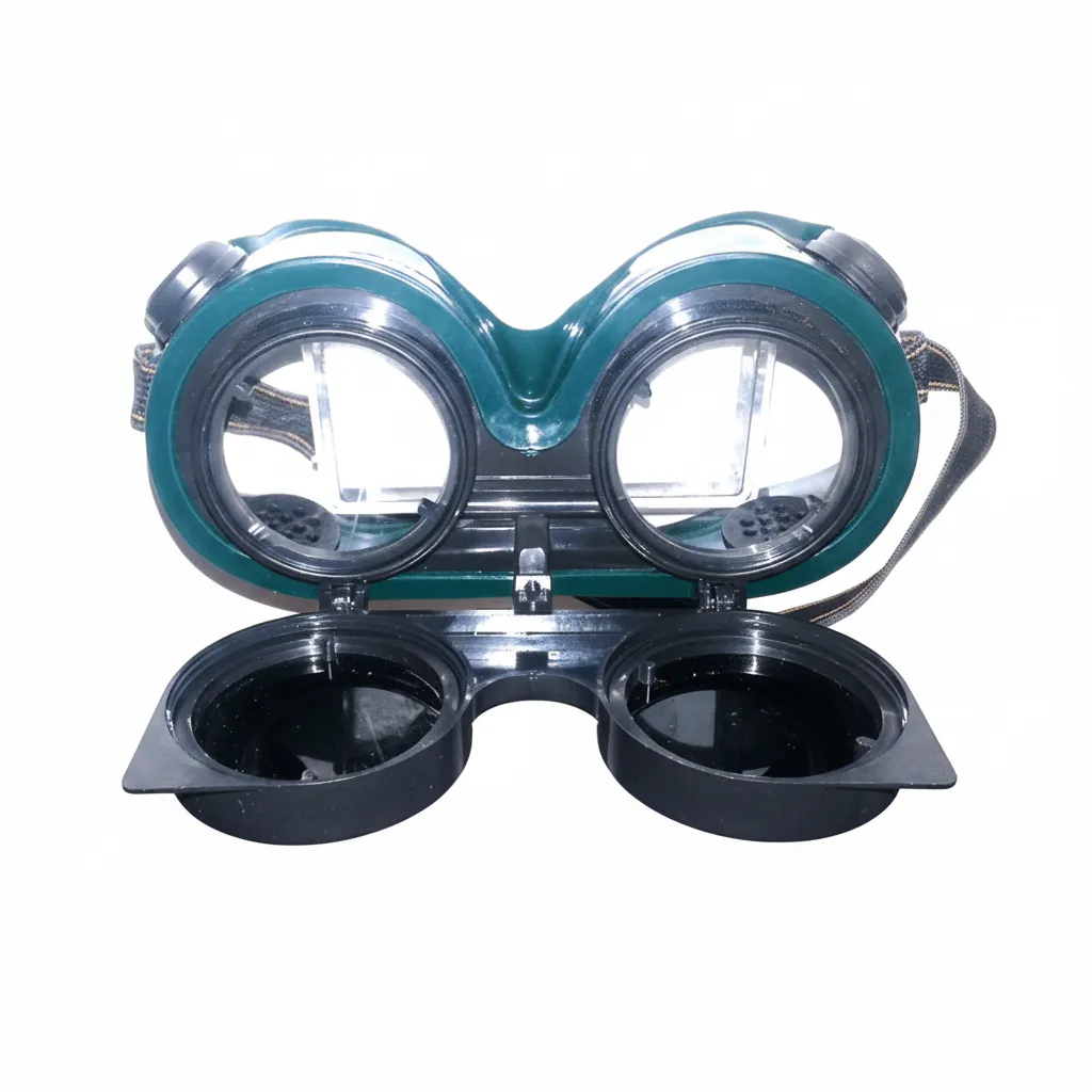 Welding Goggles with Flip Front Design - Green