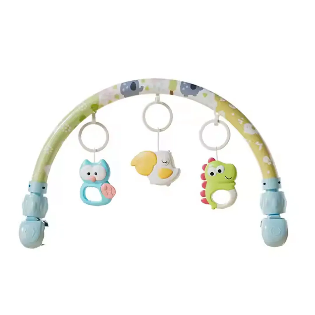 Music Baby Crib Mobile Arch Mobile With Light & 3 Hanging Animals Rattles