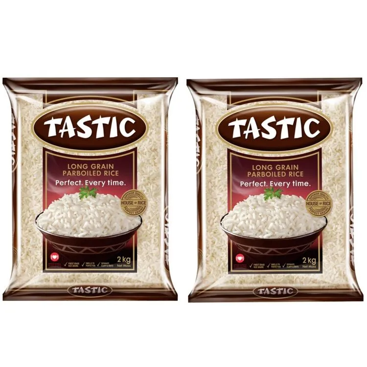 Tastic Long Grain Parboiled Rice 2kg (Pack of 2)
