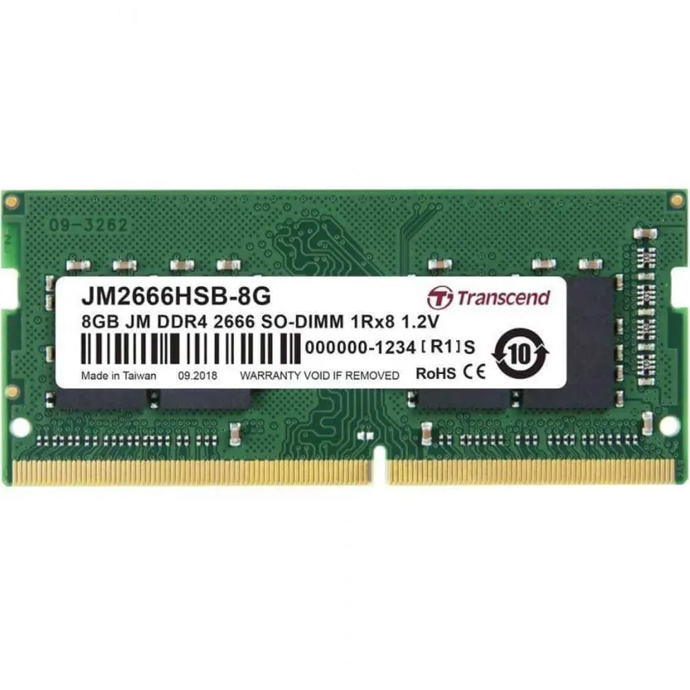 Transcend DDR4 RAM Laptop - 8GB RAM DDR4-2666 SO-DIMM Jet RAM Memory
