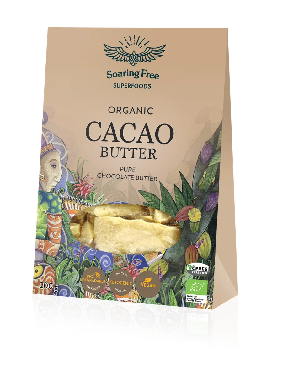 Soaring Free Organic Cacao Butter 200g