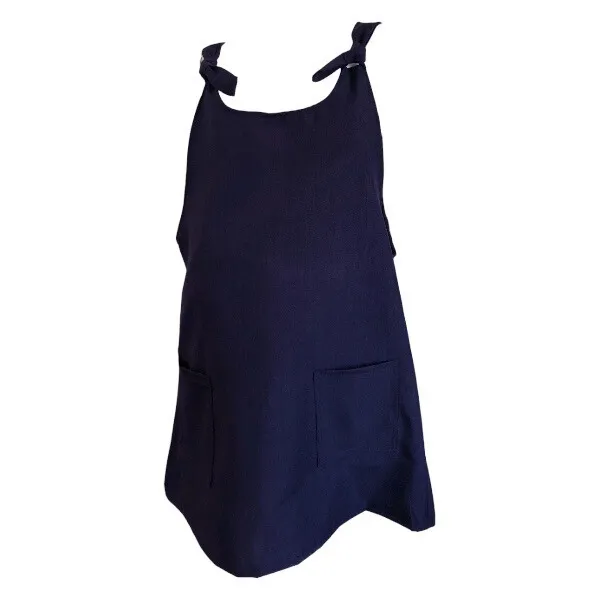 Maternity Overalls Dress - Navy