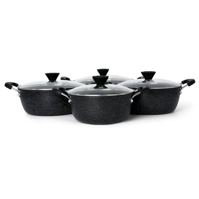 C&E 4 piece Granite Cookware Set