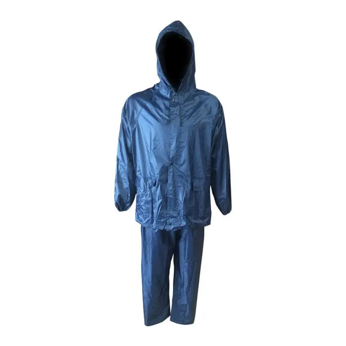 Rainsuit Rubberised Nylon Navy Blue Xxl