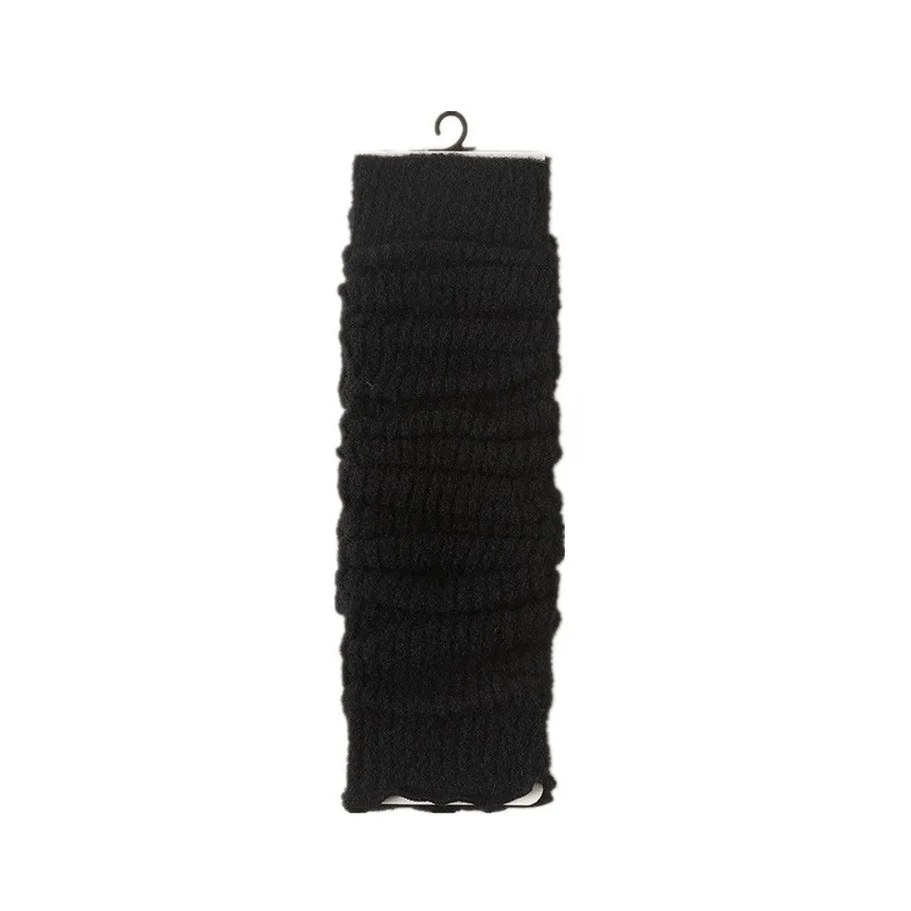 Knee Pads and Socks Leg Warmers Socks Short Boots Socks, Long Boots Socks - Black
