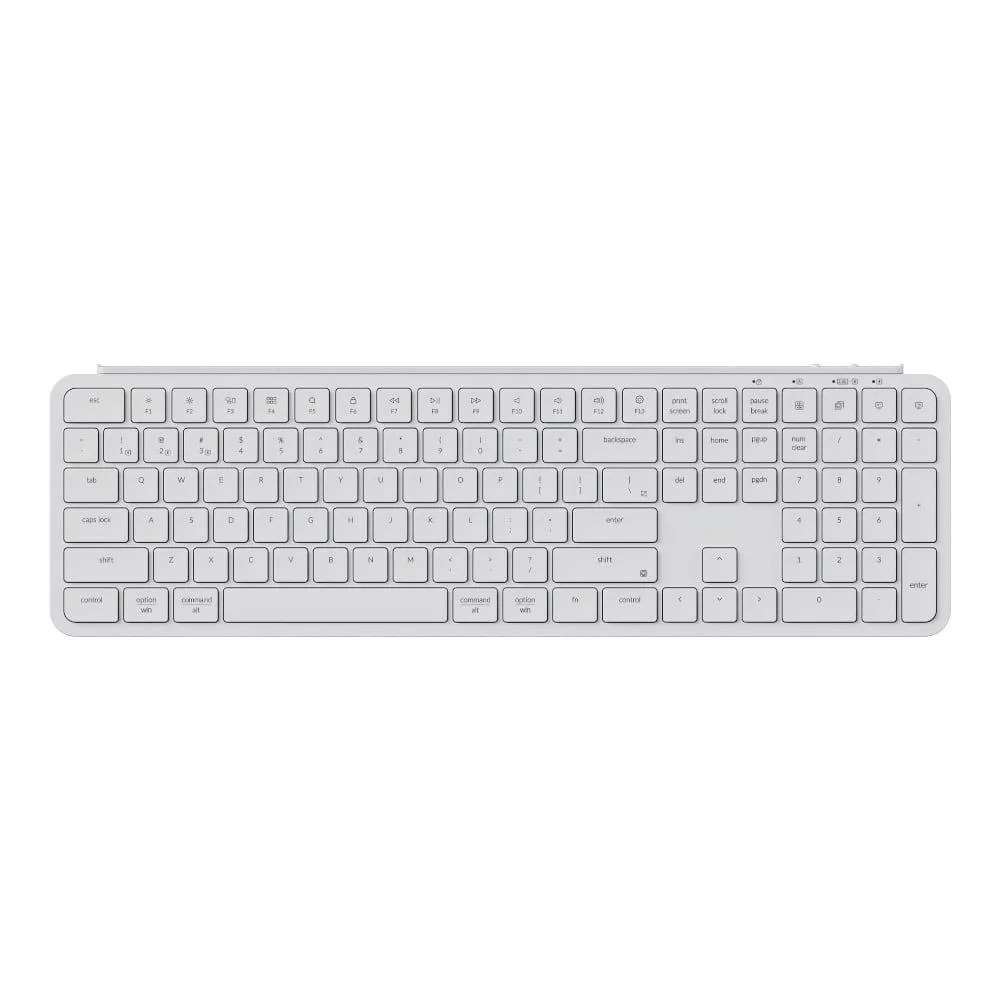 Keychron B6 Pro Ultra-Slim 100% Wireless Keyboard - Ivory White
